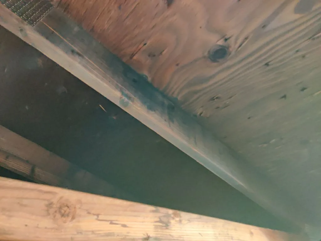 charred trusses roof framing hvac soot from Hemet apartment fire smoke damage restoration documentation