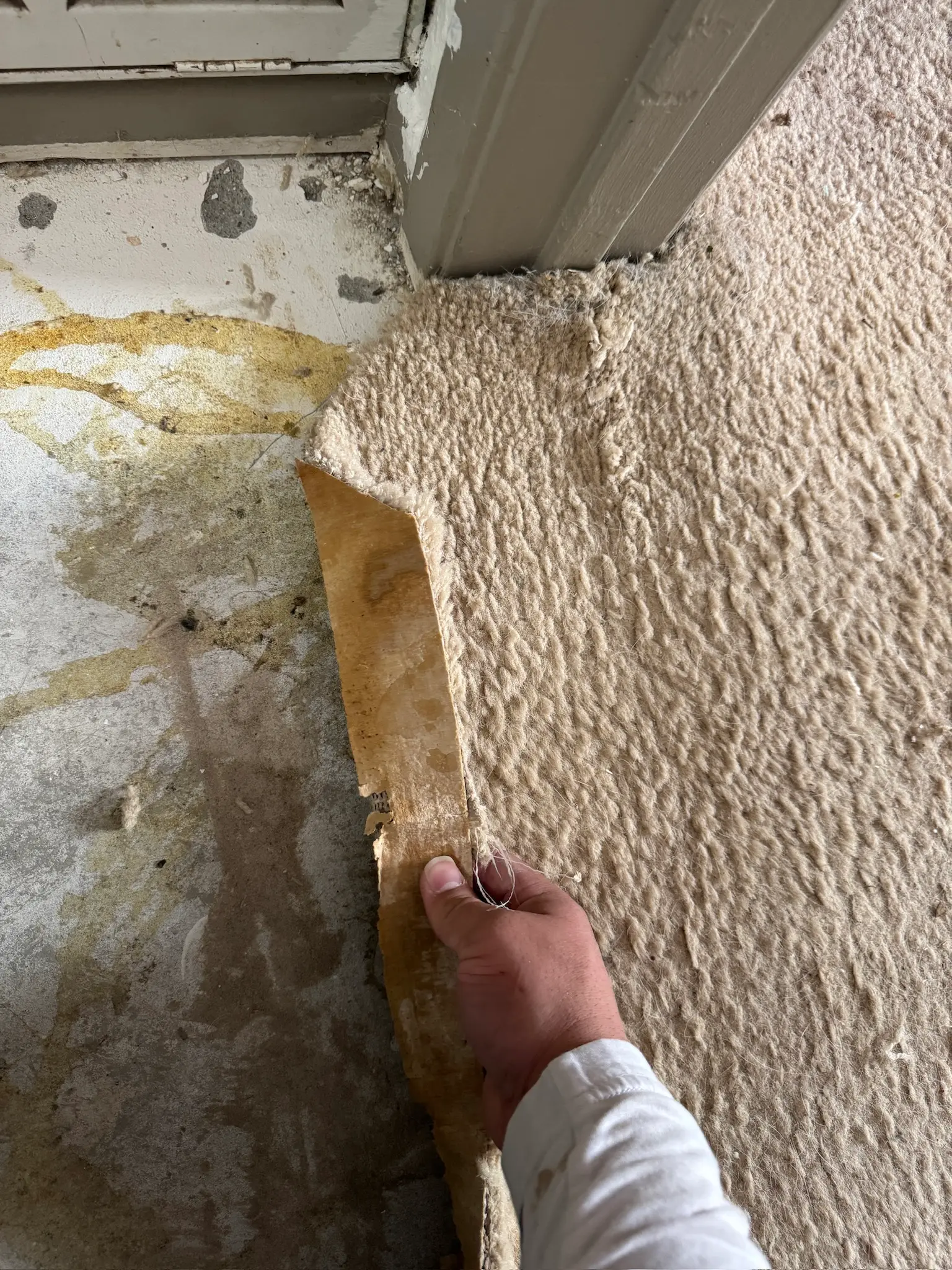 Water damage documentation: Menifee refrigerator leak kitchen water damage project photos from PL Builders